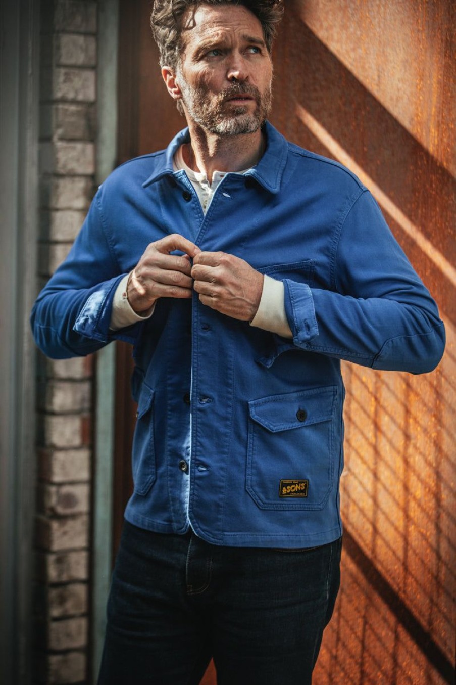 &SONS &Sons Carver Jacket French Blue Hot