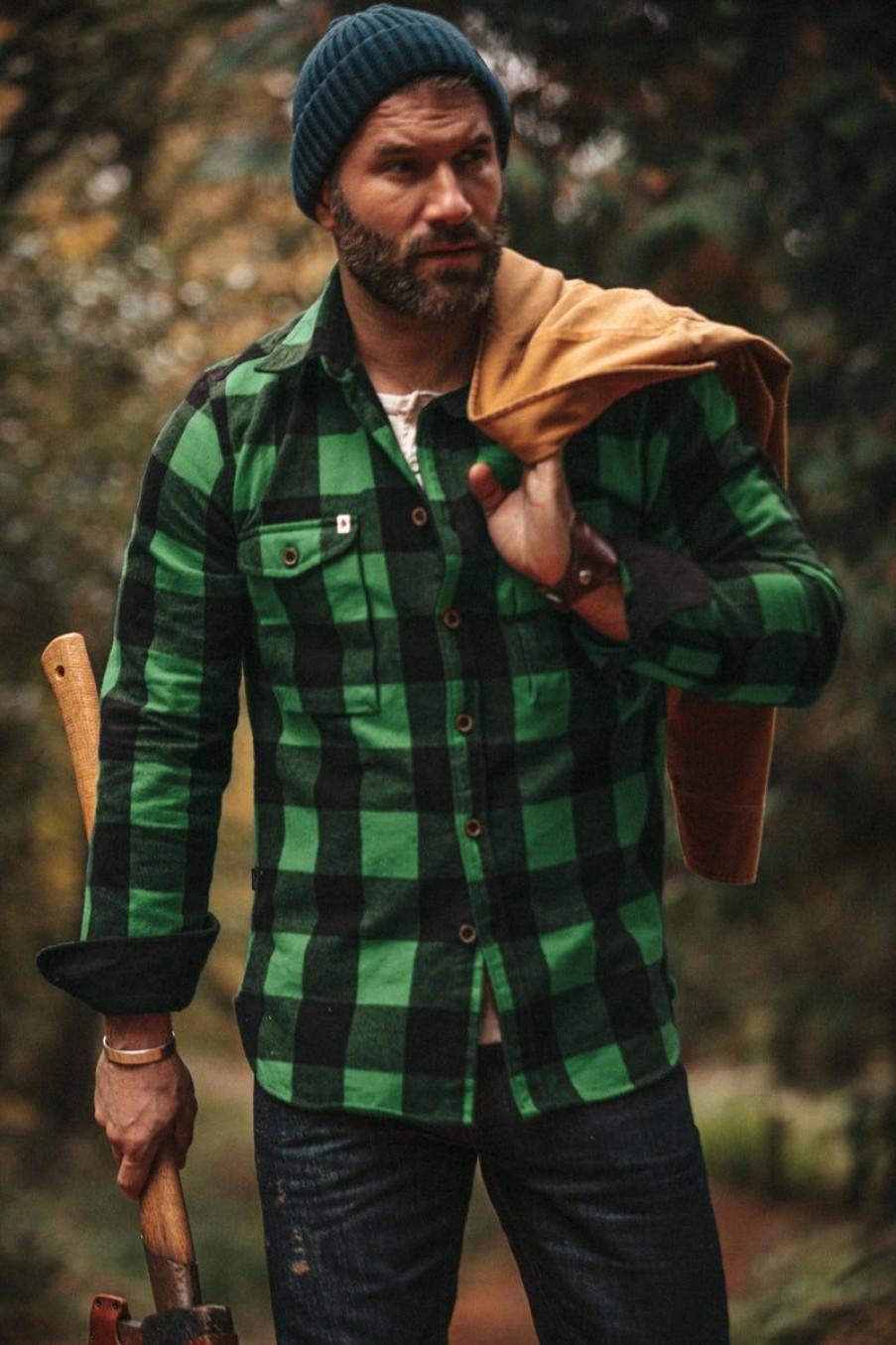 &SONS &Sons Yukon Flannel Field Shirt Green Online