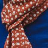 &SONS Rust Dot Japanese Scarf Wholesale