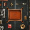 &SONS &Sons Leather Tray Tan Best