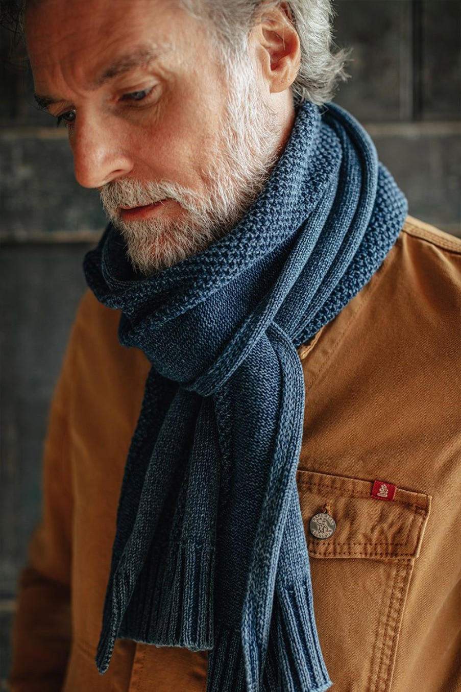 &SONS &Sons Vale Scarf Indigo Online