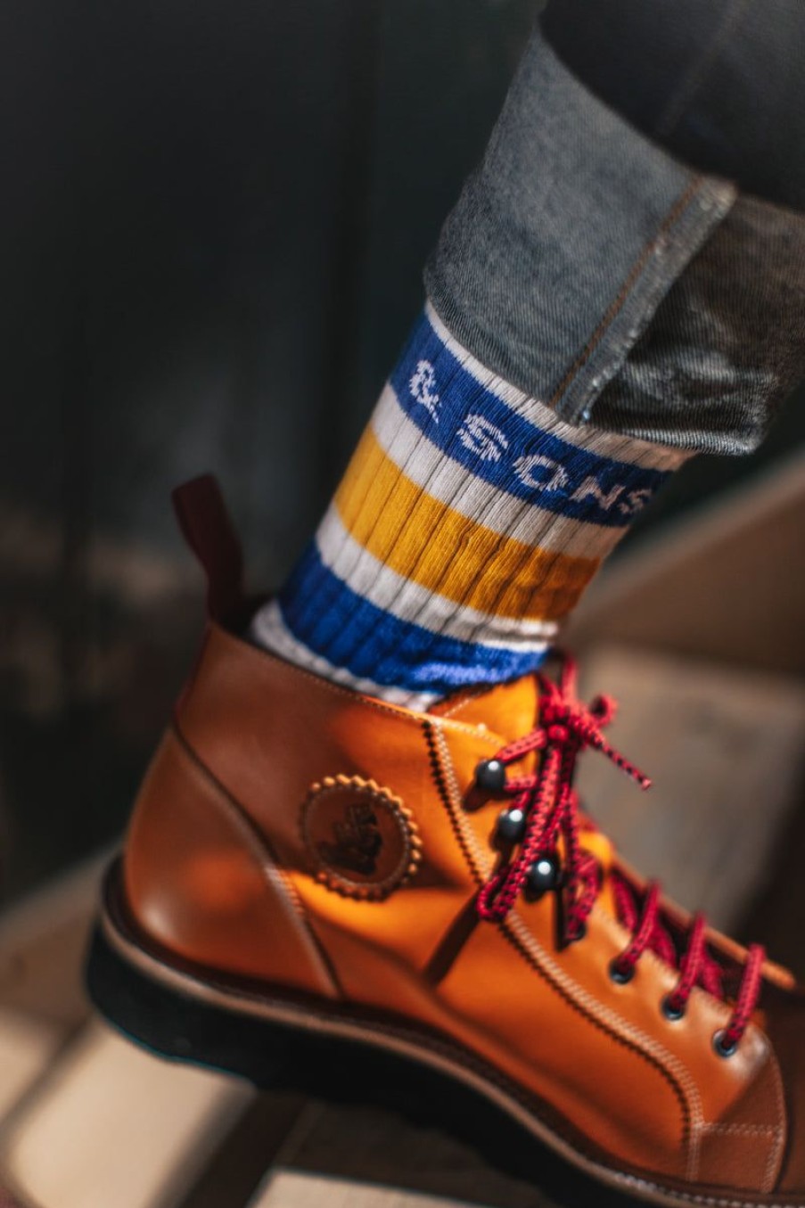 &SONS &Sons Baseline Socks White Best