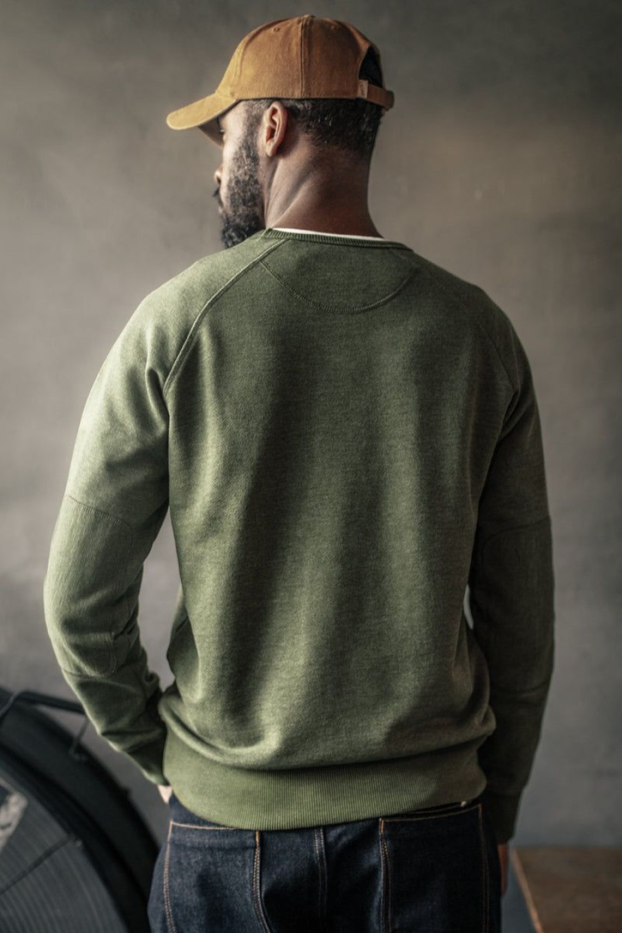 &SONS &Sons Deck Sweatshirt Surplus Green Wholesale