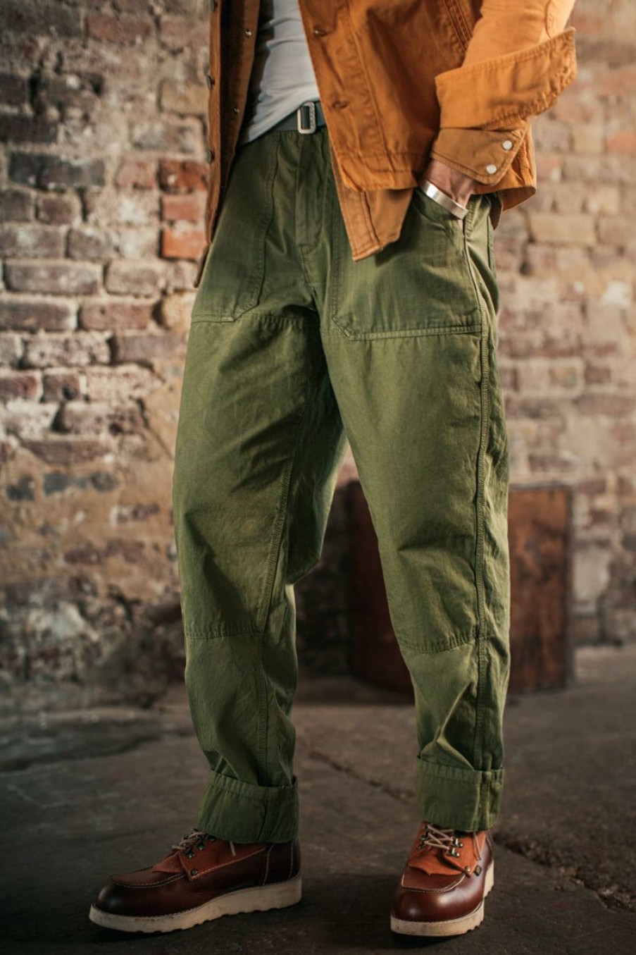 &SONS &Sons Fatigue Pant Army Green New