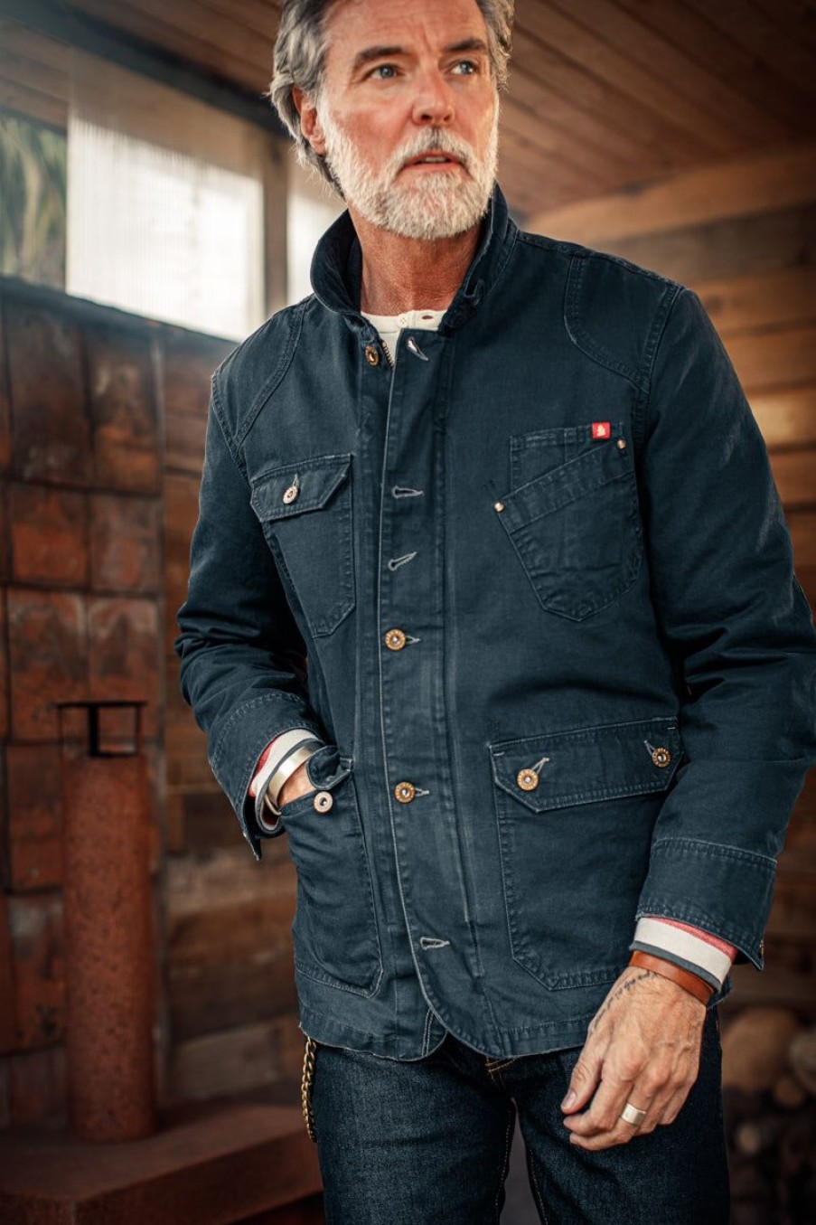 &SONS &Sons Prospector Jacket Navy Wholesale