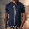 &SONS &Sons Dean Polo Navy New