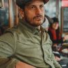 &SONS Thompson Baker Boy Hat- Grey Herringbone Clearance